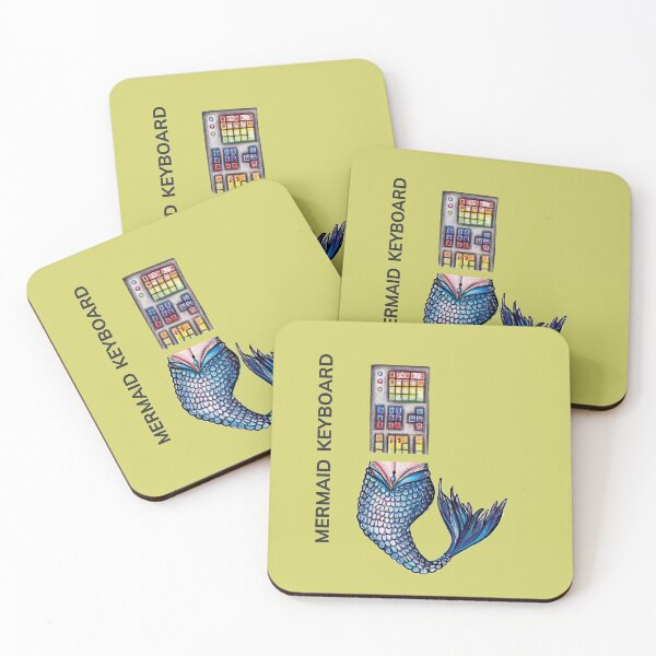 Item preview, MERMAID KEYBOARD by FrankenDuo somerset yellow designed and sold by FrankenDuo.