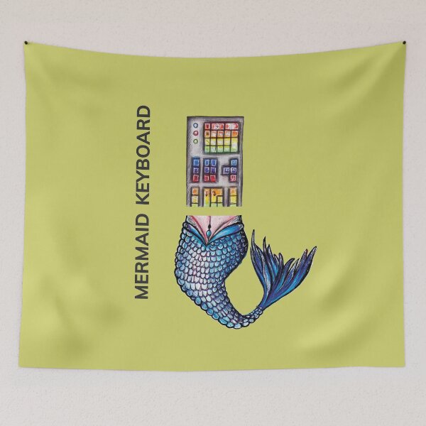Item preview, MERMAID KEYBOARD by FrankenDuo somerset yellow designed and sold by FrankenDuo.
