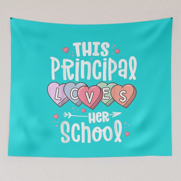 Item preview, Principal Valentines Day Gift Hearts Loves Her School designed and sold by michaelscoe.