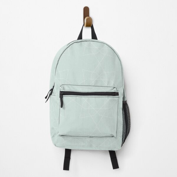 Item preview, Harmony-white lines-powder blue background designed and sold by CSouissi.