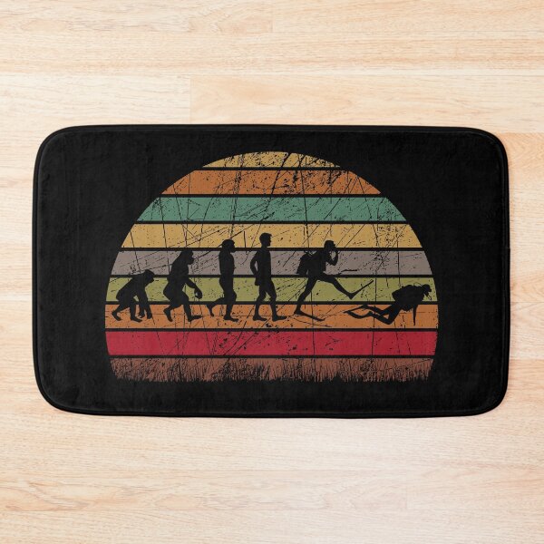 Item preview, Retro Vintage Scuba Diving Evolution Gift for Scuba Diver, Spearfishing, Dive Master designed and sold by xtocky.