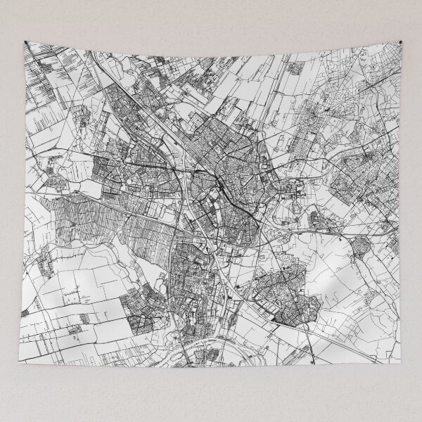 Item preview, Utrecht White Map designed and sold by multiplicitymap.