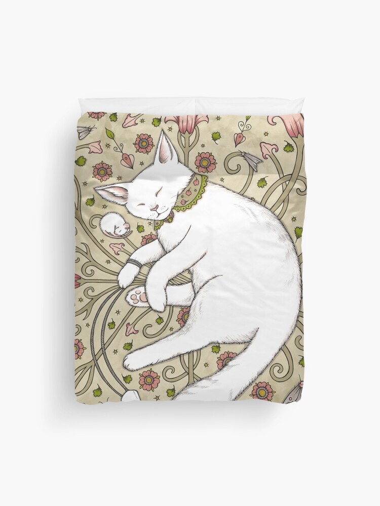 Thumbnail 1 of 2, Duvet Cover, Mice and Moths designed and sold by AnitaInverarity.