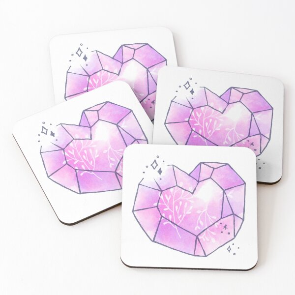 Item preview, Abstract pastel purple ice heart  designed and sold by Kristellabeauty.