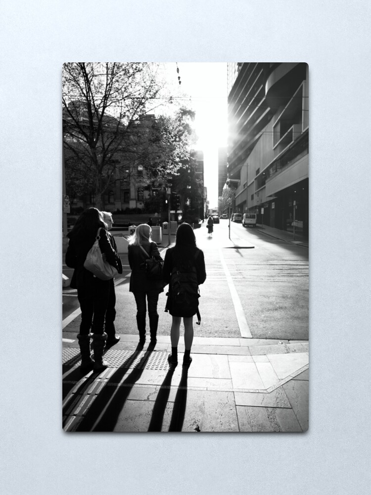 Alternate view of Walking toward the light - Melbourne Australia Metal Print