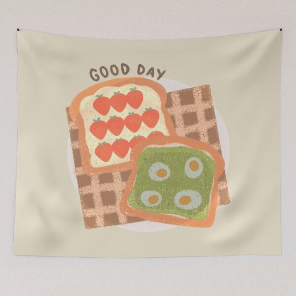 Item preview, Strawberry Cream Cheese Avocado Egg Toast designed and sold by aaalou.