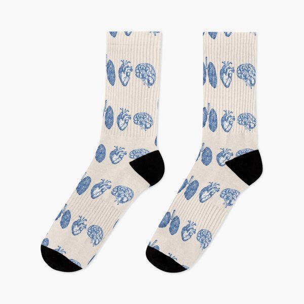 Item preview, A set of human organ, lungs, heart and brain, blue navy designed and sold by Collagedream.