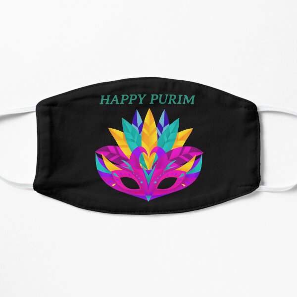 Happy Purim 2021 Flat Mask