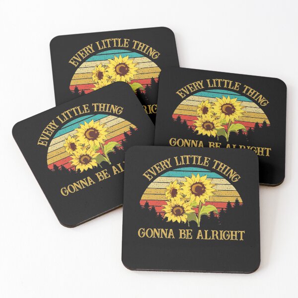 Item preview, Every Little Thing Gonna Be Alright Sunflower Vintage Gift designed and sold by Stewar-ArtCool.