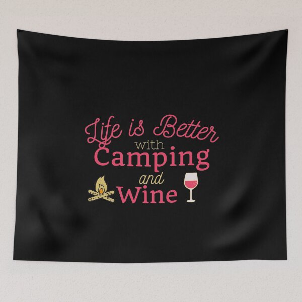 Item preview, Camping and Wine designed and sold by SunfullyYours.