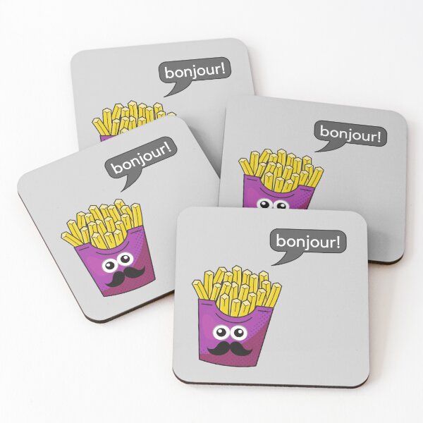 Item preview, French Fries, BonJour! Food Pun  designed and sold by GoodMoodFood.