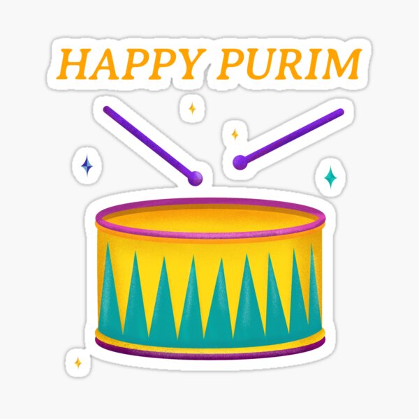 Happy Purim 2021 Celebration Sticker