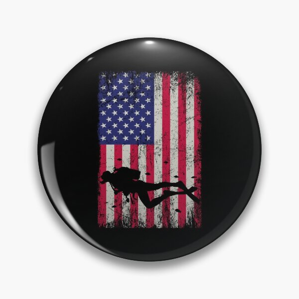 Item preview, American Flag 4th July Patriotic Scuba Diving Gift for Scuba Diver, Spearfishing, Dive Master designed and sold by xtocky.