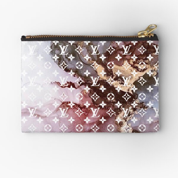 Louis - Pink marble Zipper Pouch
