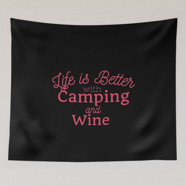 Item preview, Camping and Wine designed and sold by SunfullyYours.