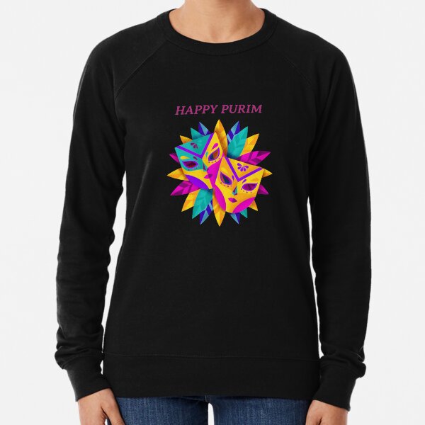 Happy Purim 2021 Celebration Lightweight Sweatshirt