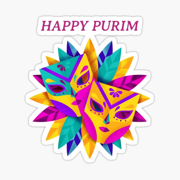 Happy Purim 2021 Celebration Sticker