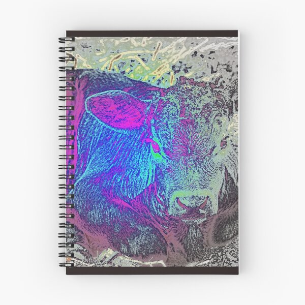 Item preview, COOL COW ART , PYCHEDELIC CALF PRINT  designed and sold by Opalbluerose.
