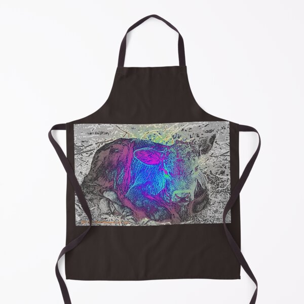 Item preview, COOL COW ART , PYCHEDELIC CALF PRINT designed and sold by Opalbluerose.
