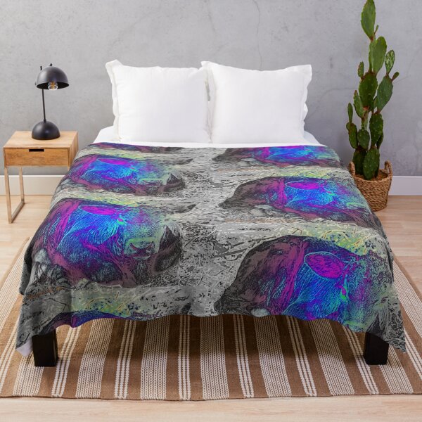 Item preview, COOL COW ART , PYCHEDELIC CALF PRINT designed and sold by Opalbluerose.
