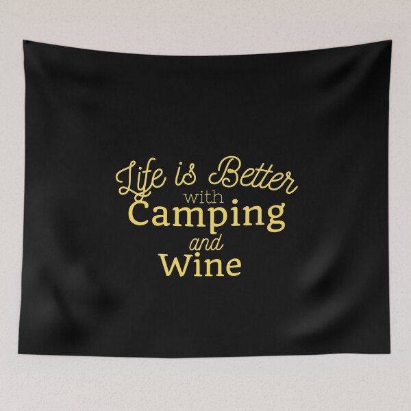 Item preview, Camping and Wine designed and sold by SunfullyYours.