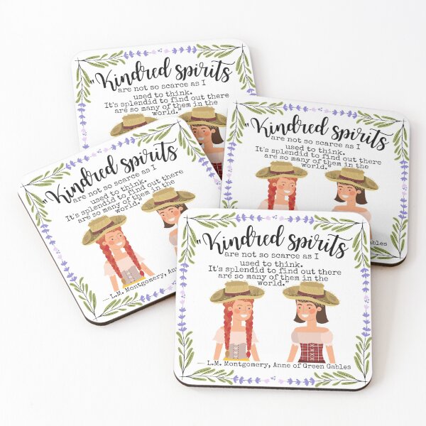 Item preview, Kindred Spirits LM Montgomery book quote designed and sold by Dollfacedesign.