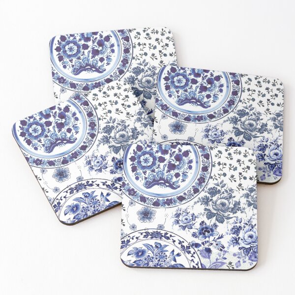Item preview, Delft blue print designed and sold by redstitchlab.
