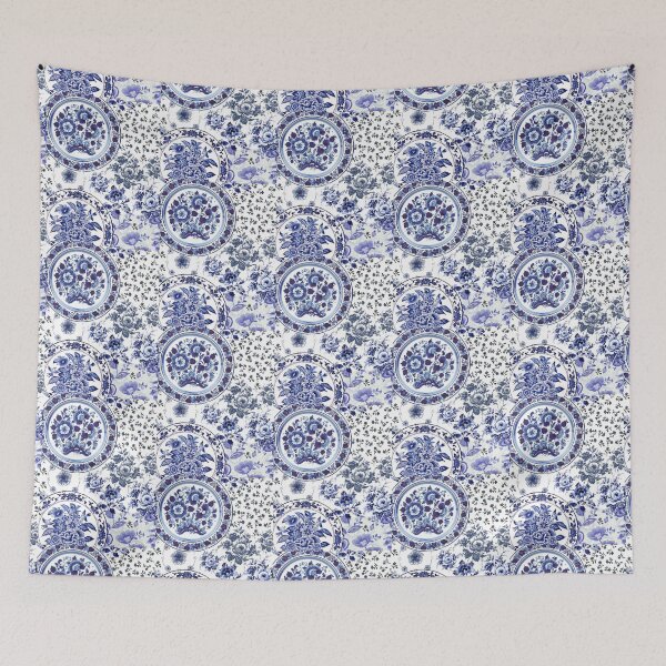 Item preview, Delft blue print designed and sold by redstitchlab.