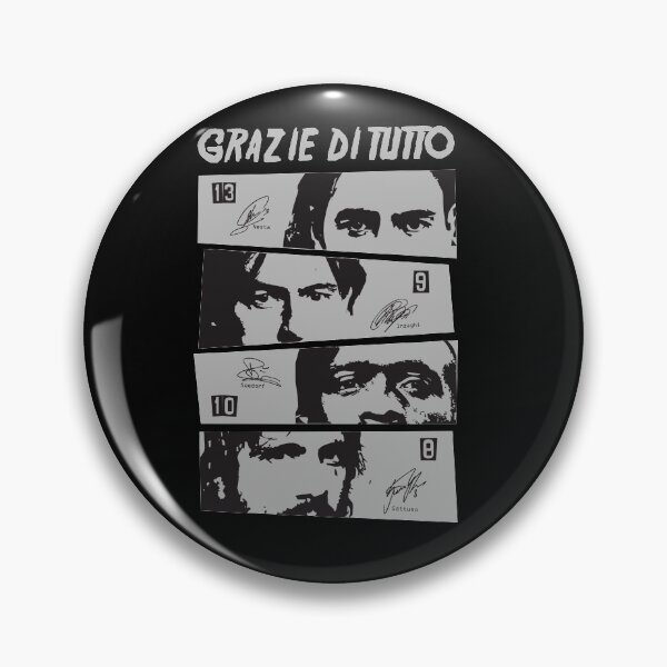 Item preview, Grazie Di Tutto - Nesta Inzaghi, Seedorf, Gattuso, Ambrosini (Black Version) designed and sold by RB1899.
