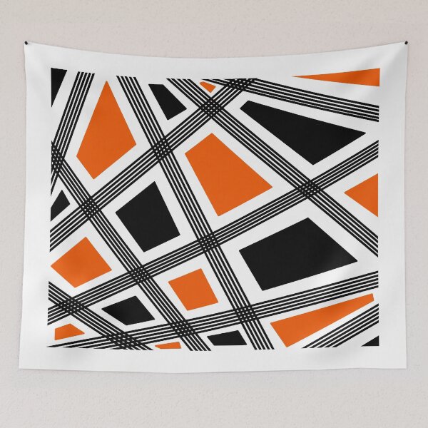 Item preview, Abstract geometric pattern - orange. designed and sold by K.S ART.
