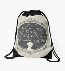 Sense and Sensibility Drawstring Bag