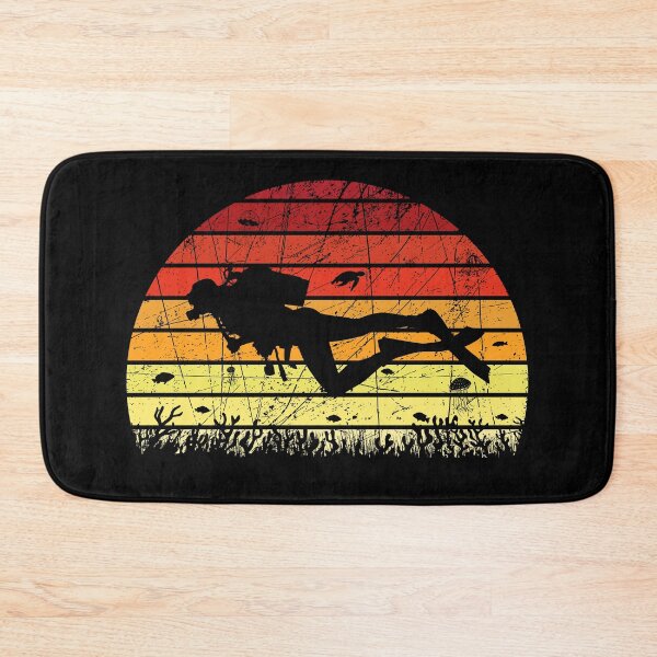Item preview, Retro Vintage Sunset Scuba Diving Gift for Scuba Diver, Spearfishing, Dive Master designed and sold by xtocky.
