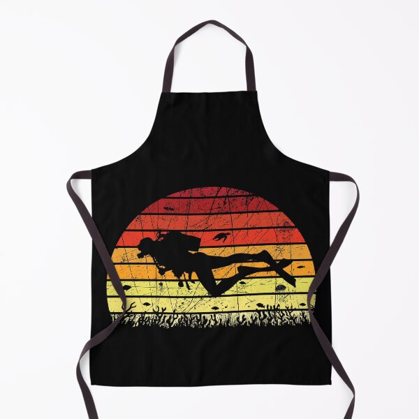 Item preview, Retro Vintage Sunset Scuba Diving Gift for Scuba Diver, Spearfishing, Dive Master designed and sold by xtocky.