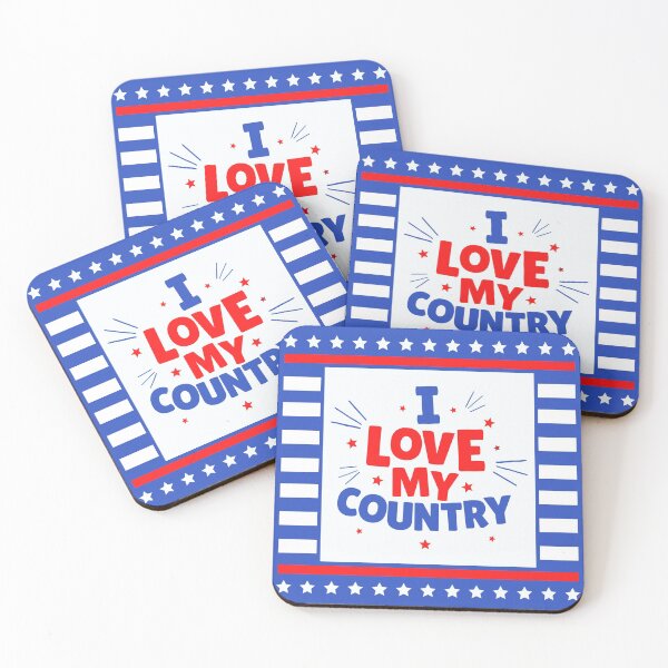 Item preview, I love my country designed and sold by CreativeDomain.