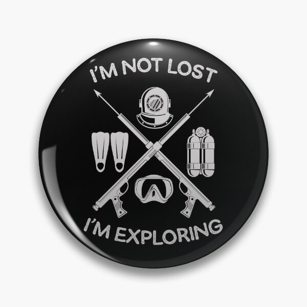 Item preview, I am Not Lost I am Exploring Funny Scuba Diving Gift for Scuba Diver, Spearfishing, Dive Master designed and sold by xtocky.