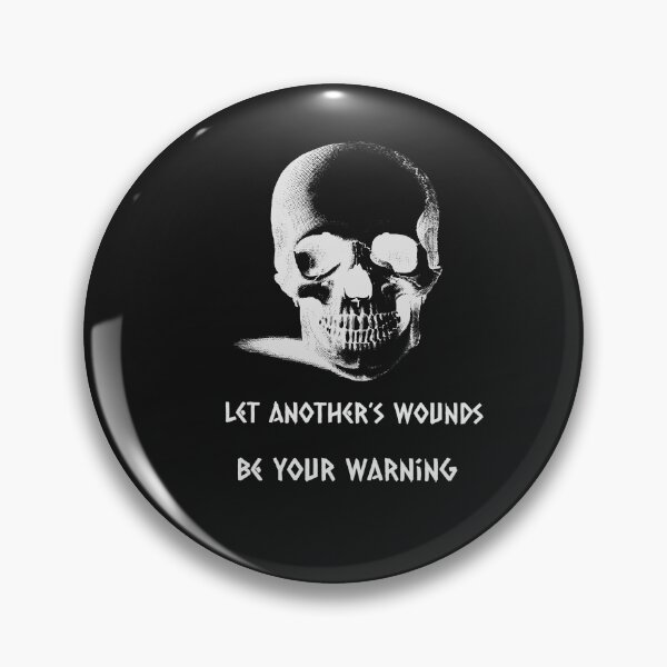 Item preview, Viking Pagan Quote - Warning Skull designed and sold by NoelNimmad.