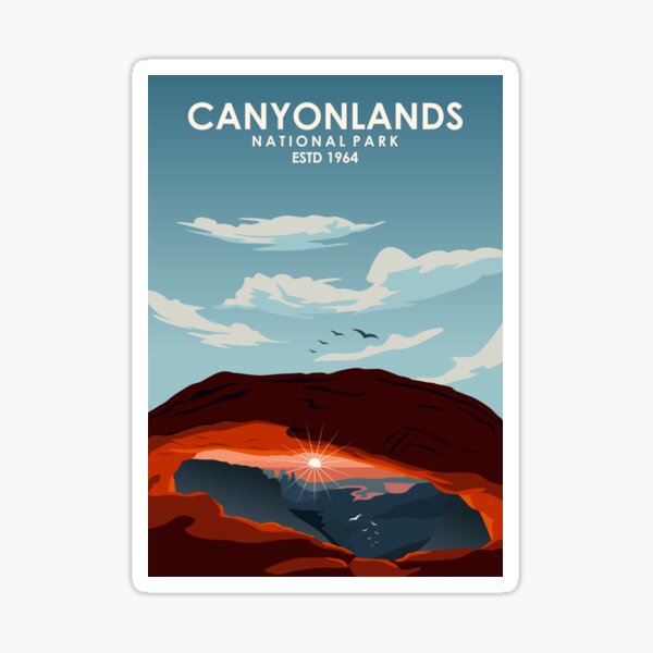 Item preview, Canyonlands National park travel poster room decor art designed and sold by Stadify.
