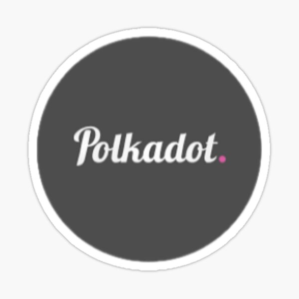 Polkadot (DOT) Cryptocurrency Symbol Black Stickers – Crypto Wardrobe
