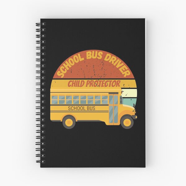 Item preview, Retro Vintage Sunset School Bus Driver Child Protector  designed and sold by TOP-DESIGN4U.