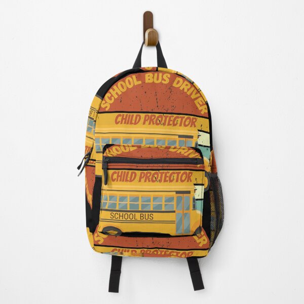Item preview, Retro Vintage Sunset School Bus Driver Child Protector designed and sold by TOP-DESIGN4U.
