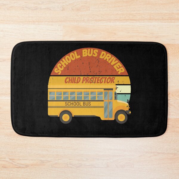 Item preview, Retro Vintage Sunset School Bus Driver Child Protector  designed and sold by TOP-DESIGN4U.