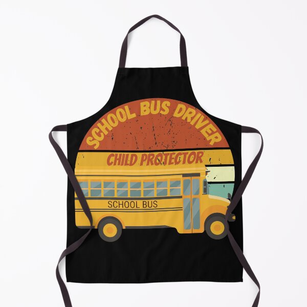 Item preview, Retro Vintage Sunset School Bus Driver Child Protector  designed and sold by TOP-DESIGN4U.