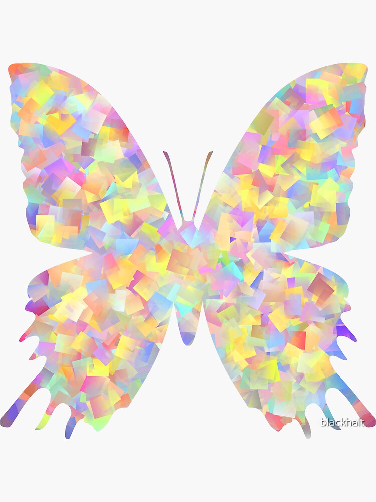 Pastel Motley Butterfly by blackhalt
