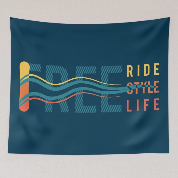 Item preview, Free Ride. Free Style. Free Life. Typography design designed and sold by lents.
