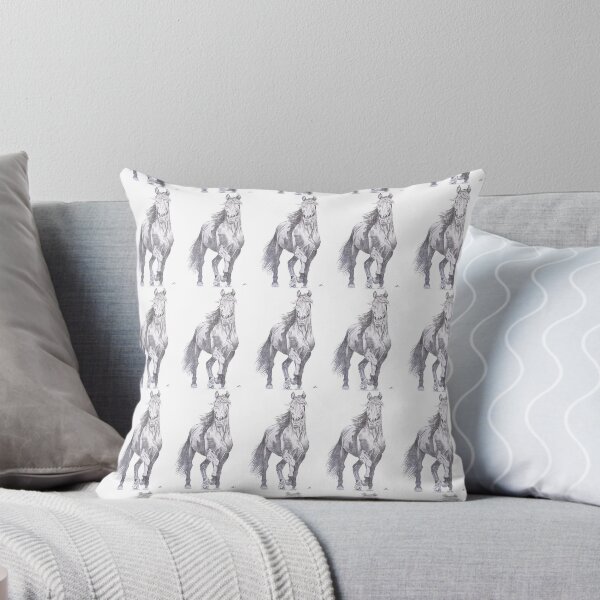 Item preview, Black and white horse sketch designed and sold by Art-by-Trev.