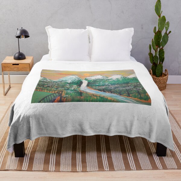 Item preview, Snow mountain with waterfall , river in a sunset designed and sold by Jyothish Kaviraj.