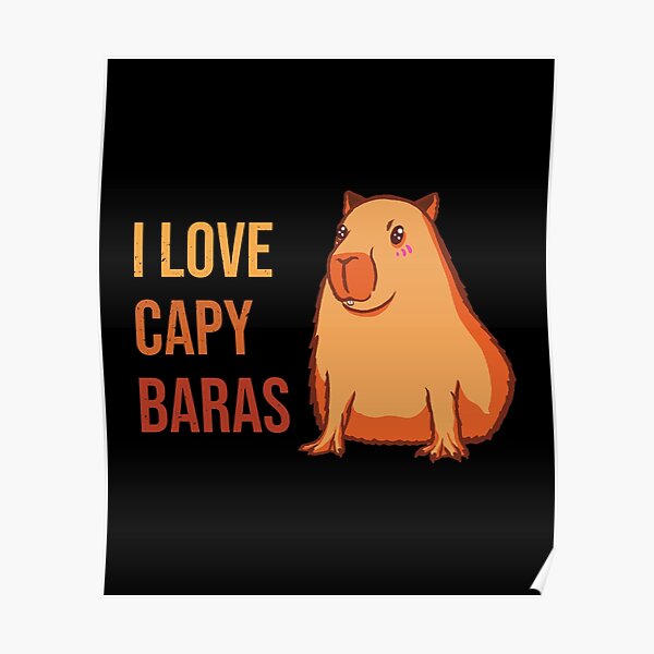 Capybaras Posters | Redbubble
