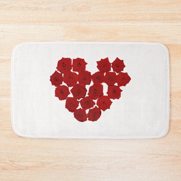Item preview, Rose Heart Flower Heart Valentine's Day Love white designed and sold by 7T-Designs.