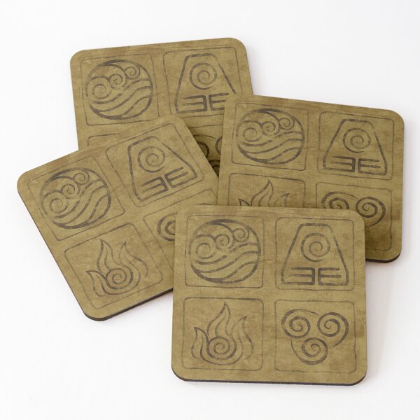 Item preview, Four element Airbender Maps designed and sold by fqzanchi.