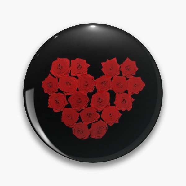 Item preview, Rose Heart Flower Heart Valentine's Day Love black designed and sold by 7T-Designs.